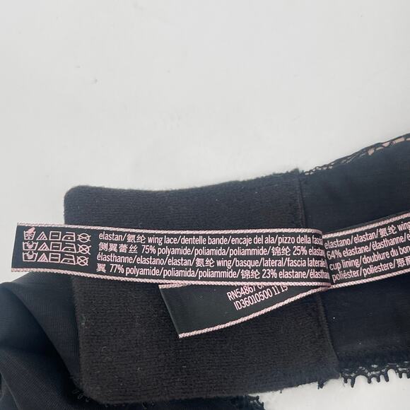 VICTORIA'S SECRET Very Sexy Bra Size 32DD Multi-Way Multi Position Black Lace - Picture 11 of 14